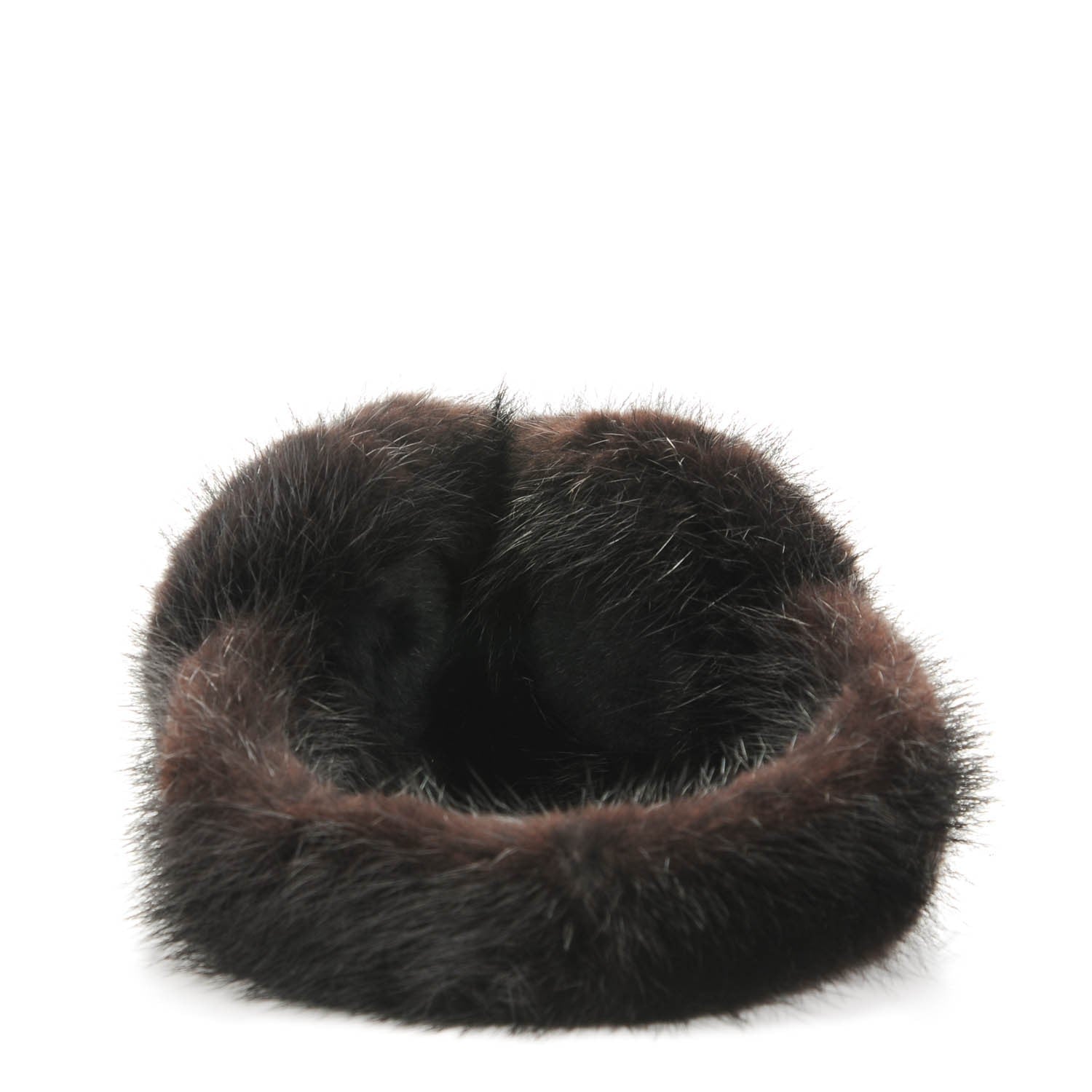 Louis Vuitton LOUIS VUITTON Mink Fur Vision Earmuffs Black 4 of 7
