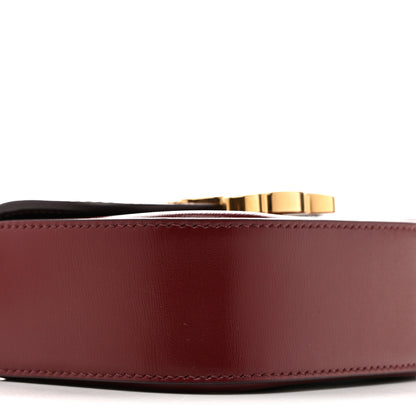 Celine Shiny Calfskin Mini Chain Claude Burgundy 9 of 11