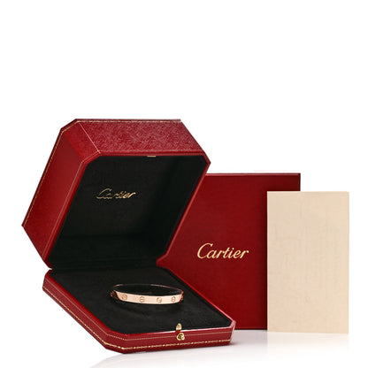 Cartier 18K Pink Gold LOVE Cuff Bracelet 17 4 of 4