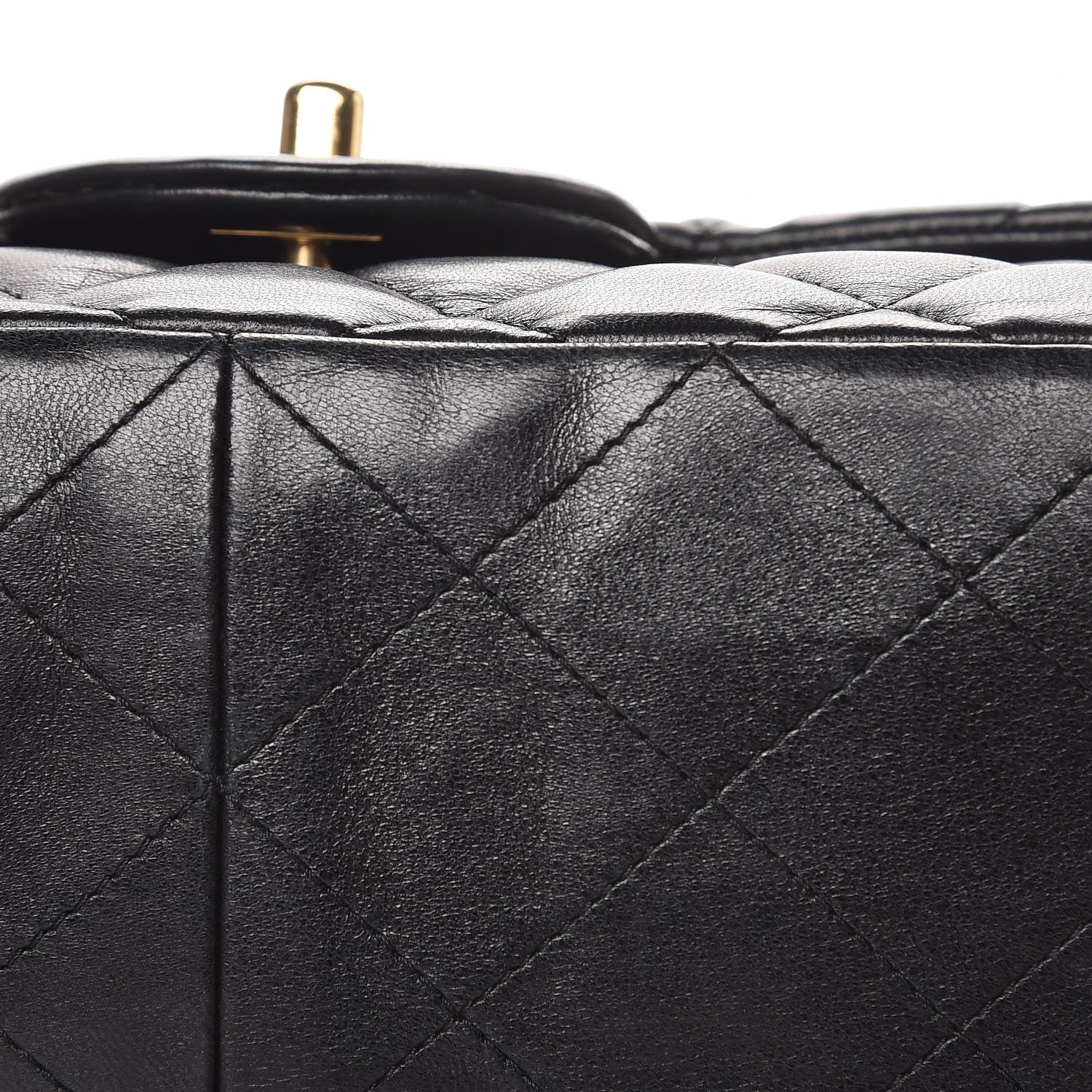 Chanel Lambskin Quilted Jumbo Single Flap Black 14 of 17