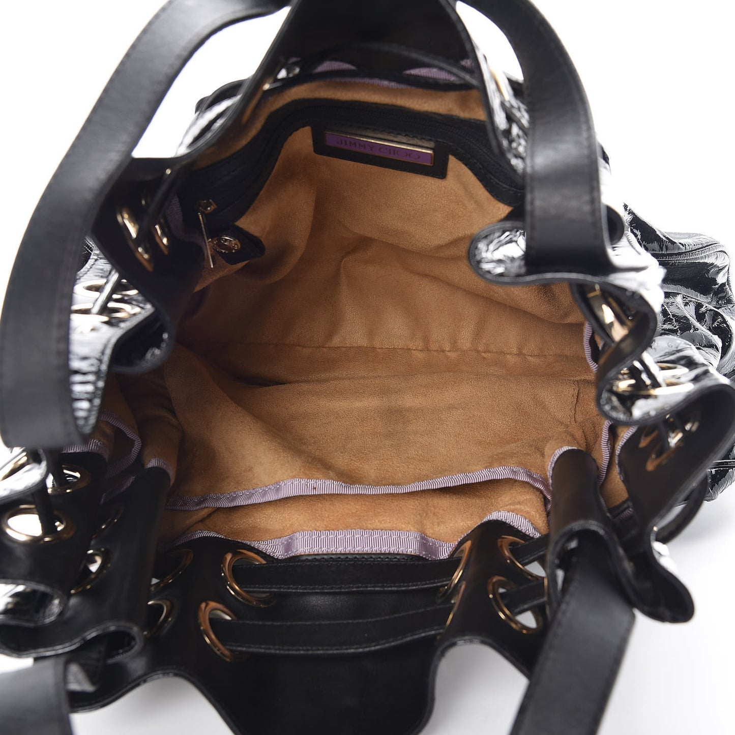 Crushed Patent Ramona Black