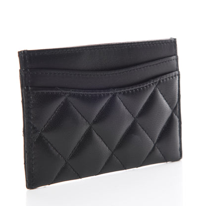 Chanel Lambskin Quilted Card Holder Black 3 of 10