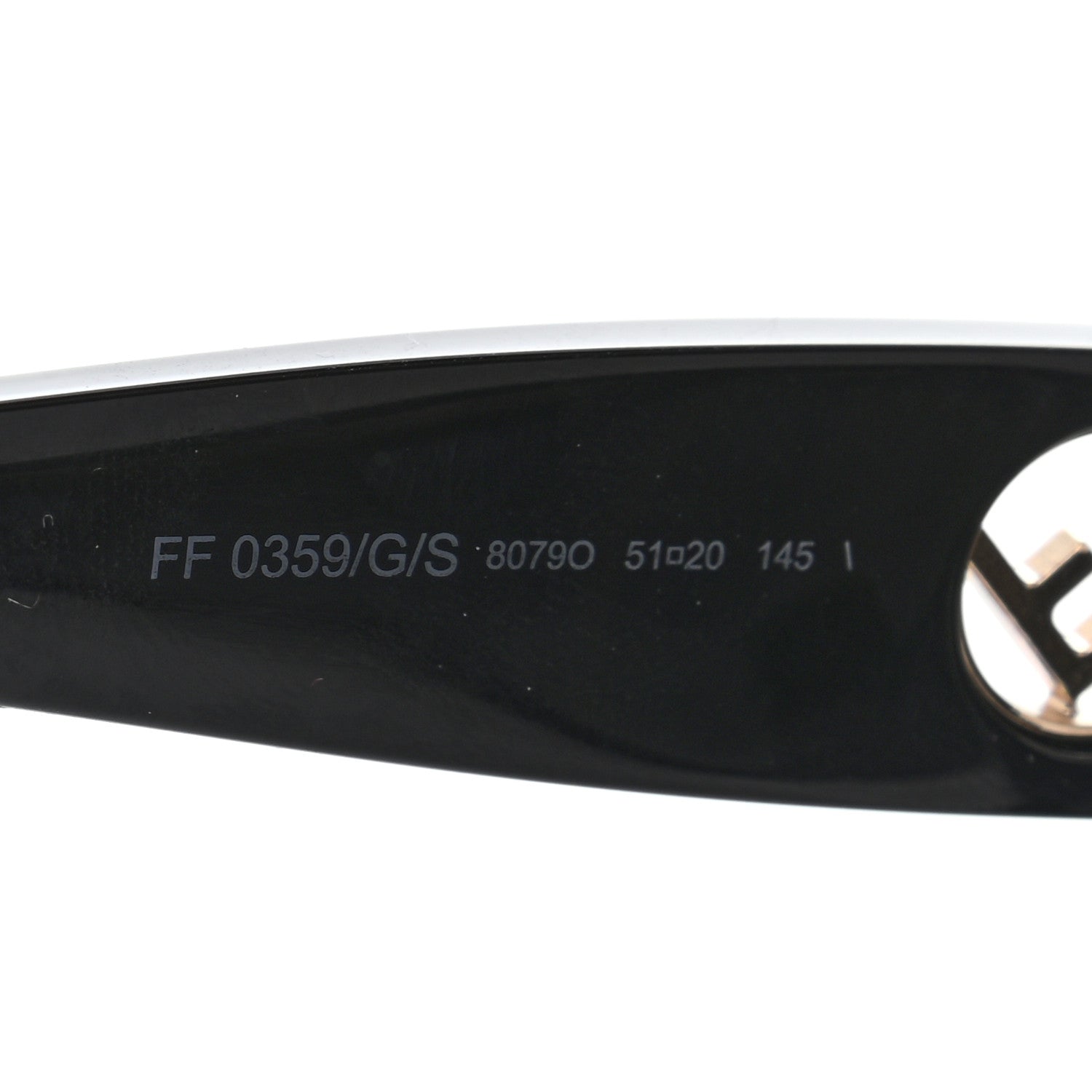 Fendi Acetate F is Fendi Sunglasses FF 0359/G/S Black 7 of 7