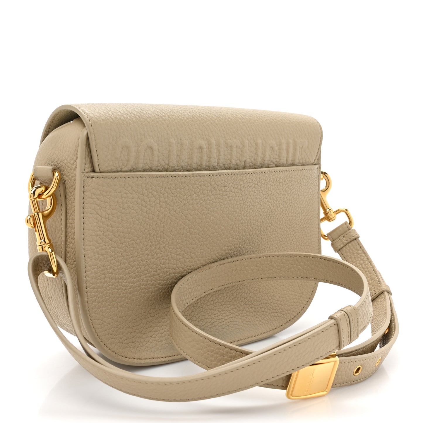Grained Calfskin Medium Bobby Flap Beige