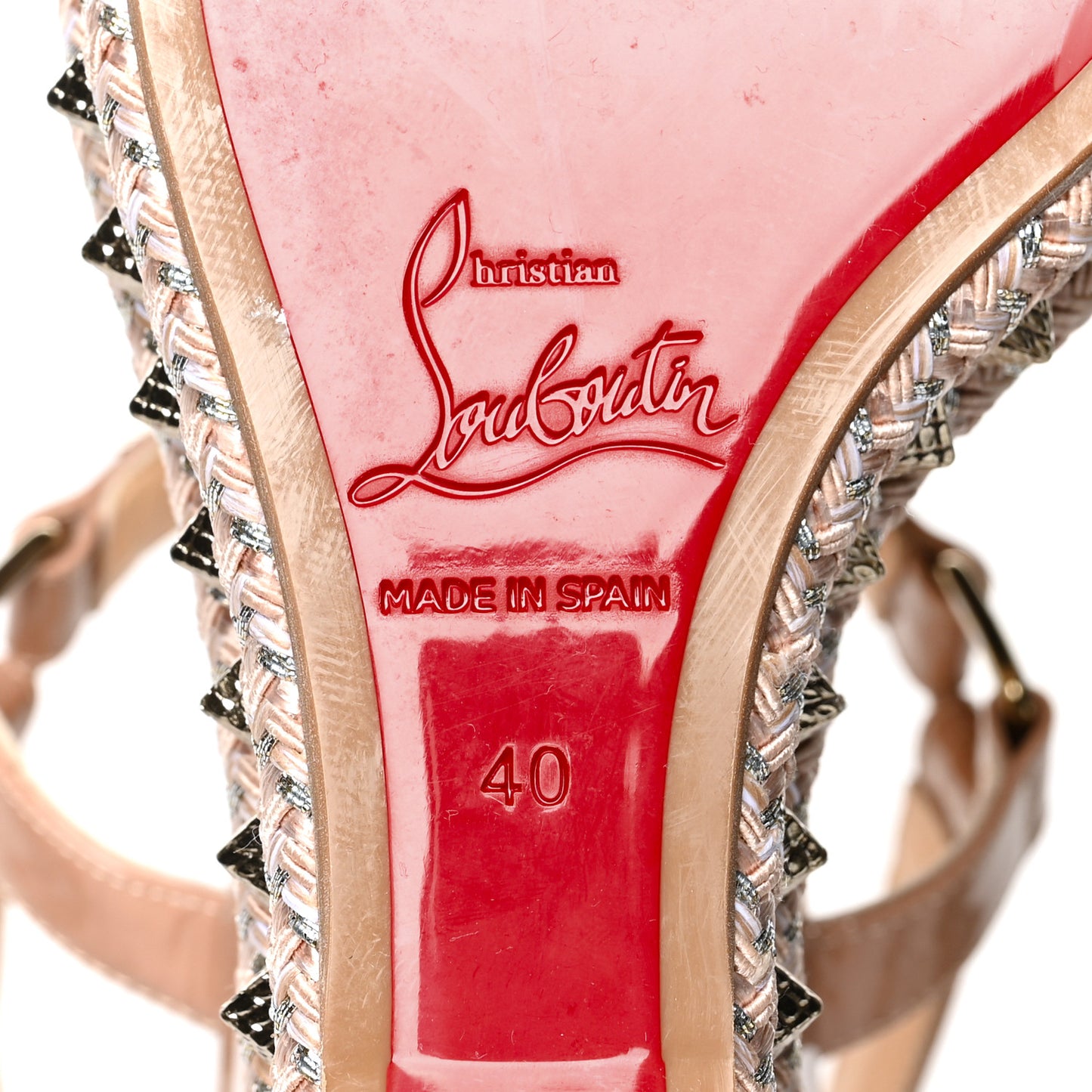 Patent Pyraclou 110 Wedge Sandals 40 Nude