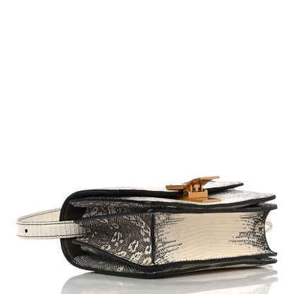Celine Lizard Small Classic Box Flap Bag Natural 3 of 10