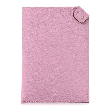 Hermes Epsom Tarmac PM Passport Holder Mauve Sylvestre 1 of 8