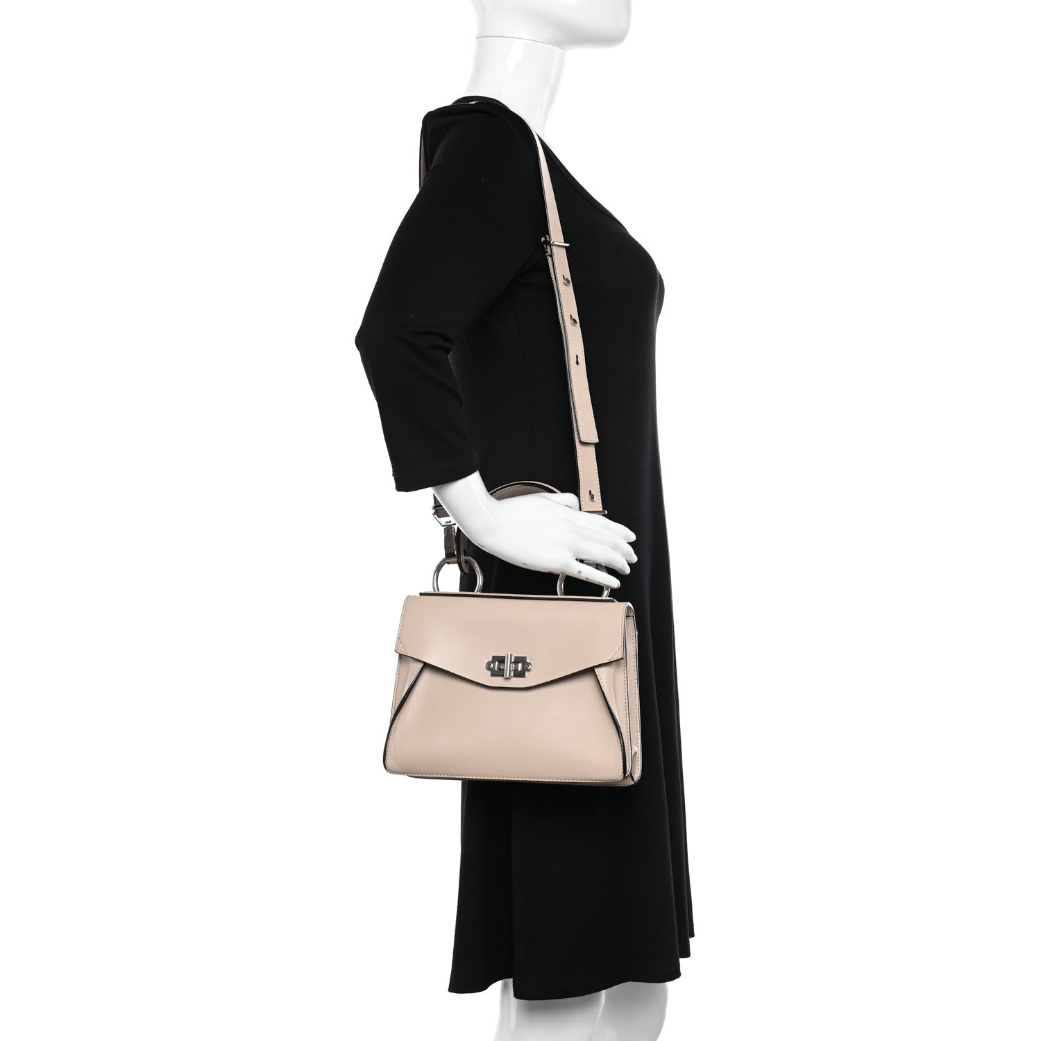 Proenza Schouler Calfskin Small Hava Top Handle Bag Sand 2 of 11