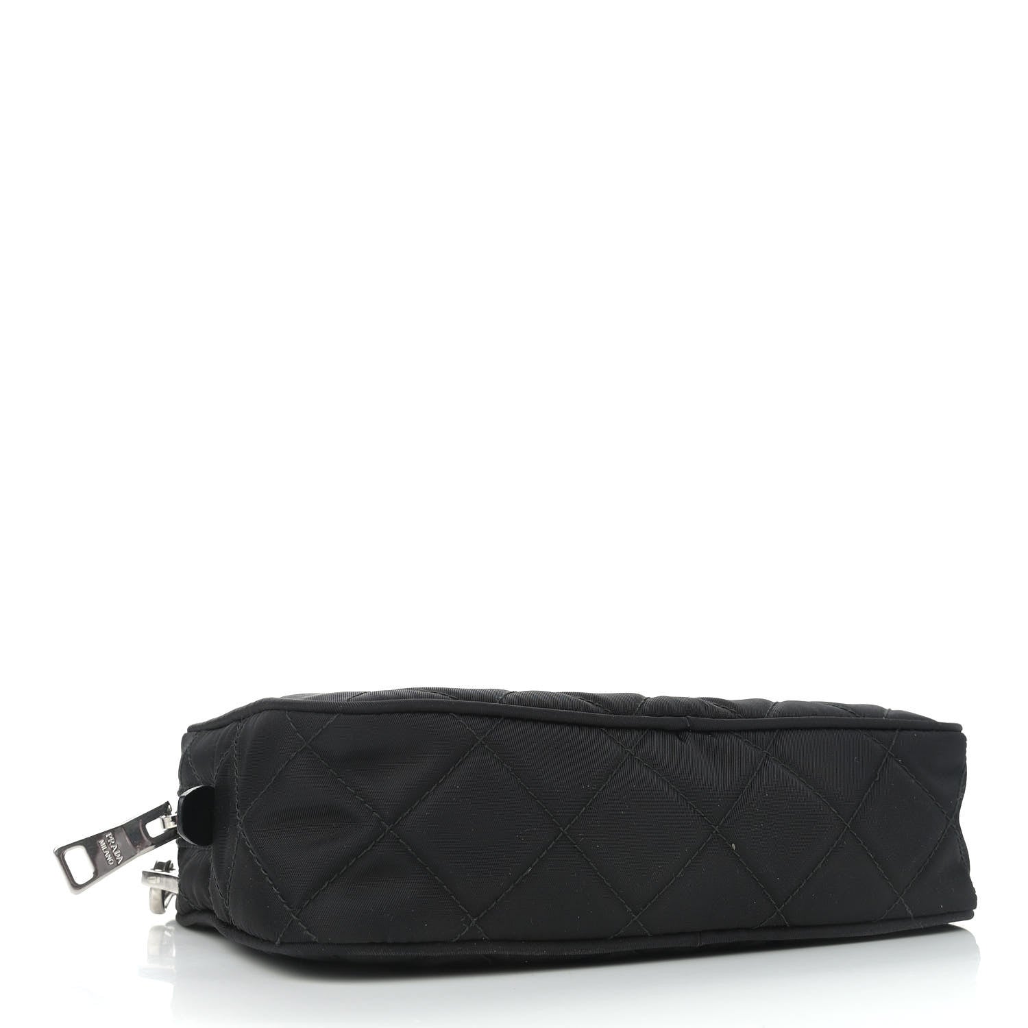 Prada Nylon Tessuto Impuntu Quilted Shoulder Bag Black 4 of 12