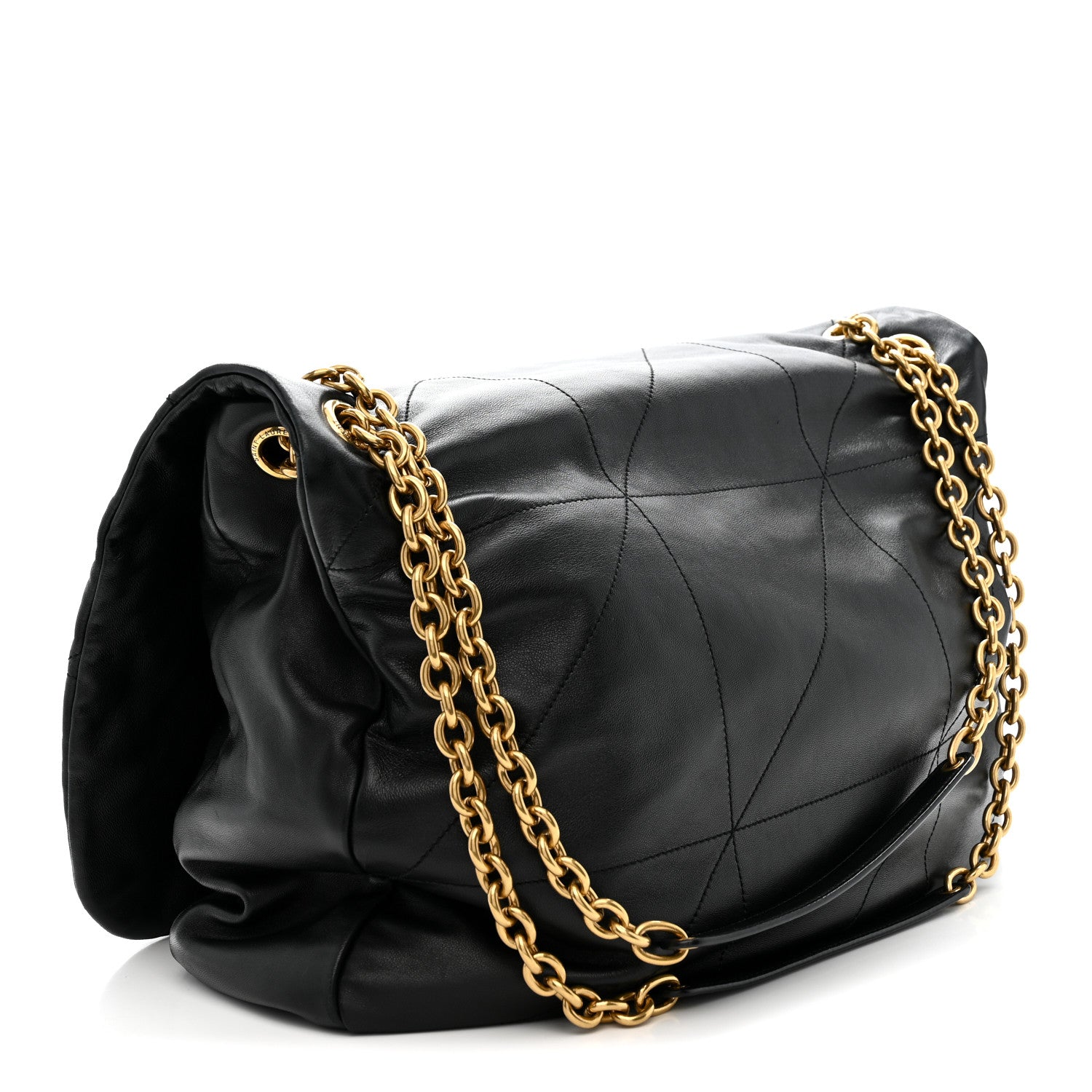 Saint Laurent Lambskin Matelasse Monogram Large Jamie 4.3 Black 3 of 11