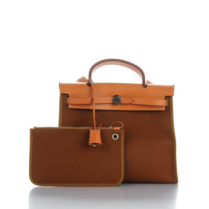 Hermes Toile Vache Hunter Herbag Zip 31 PM Alezan 2 of 8