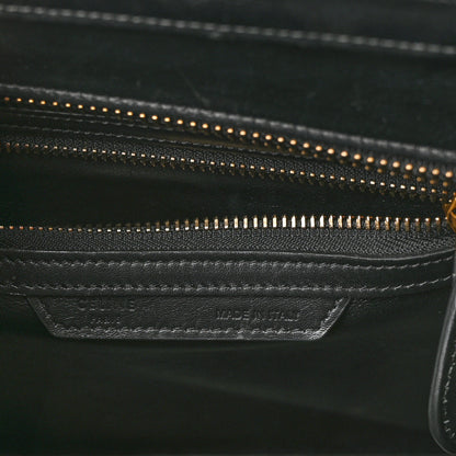 Celine Calfskin Micro Bi-Color Luggage Black White 6 of 11