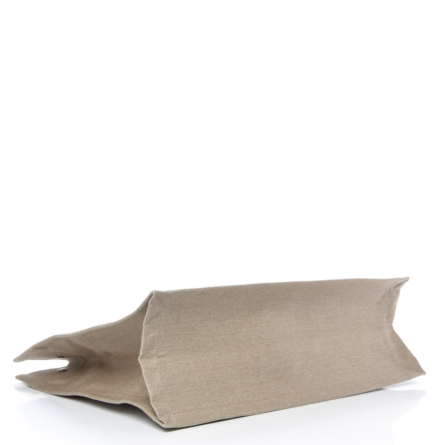 Saint Laurent Linen Calfskin Rive Gauche Tote Optic White 4 of 8