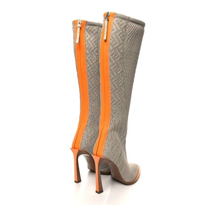 Fendi Technical 3D Mesh FFrame Tall Boots 37 Folk 4 of 6