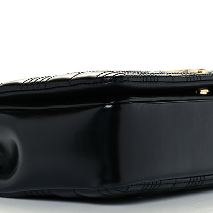 Burberry Patent Quilted Horseferry Print Small Lola Bag Black 9 of 10