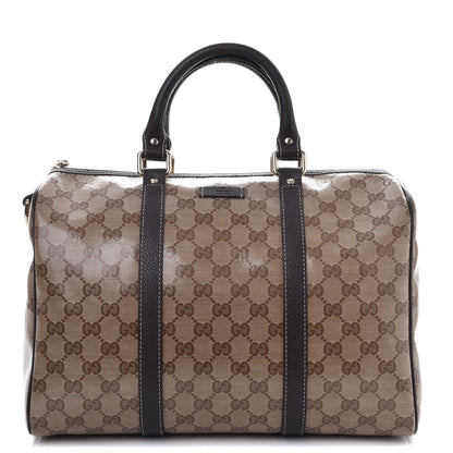 Gucci Crystal Monogram Medium Joy Boston Dark Brown 1 of 7