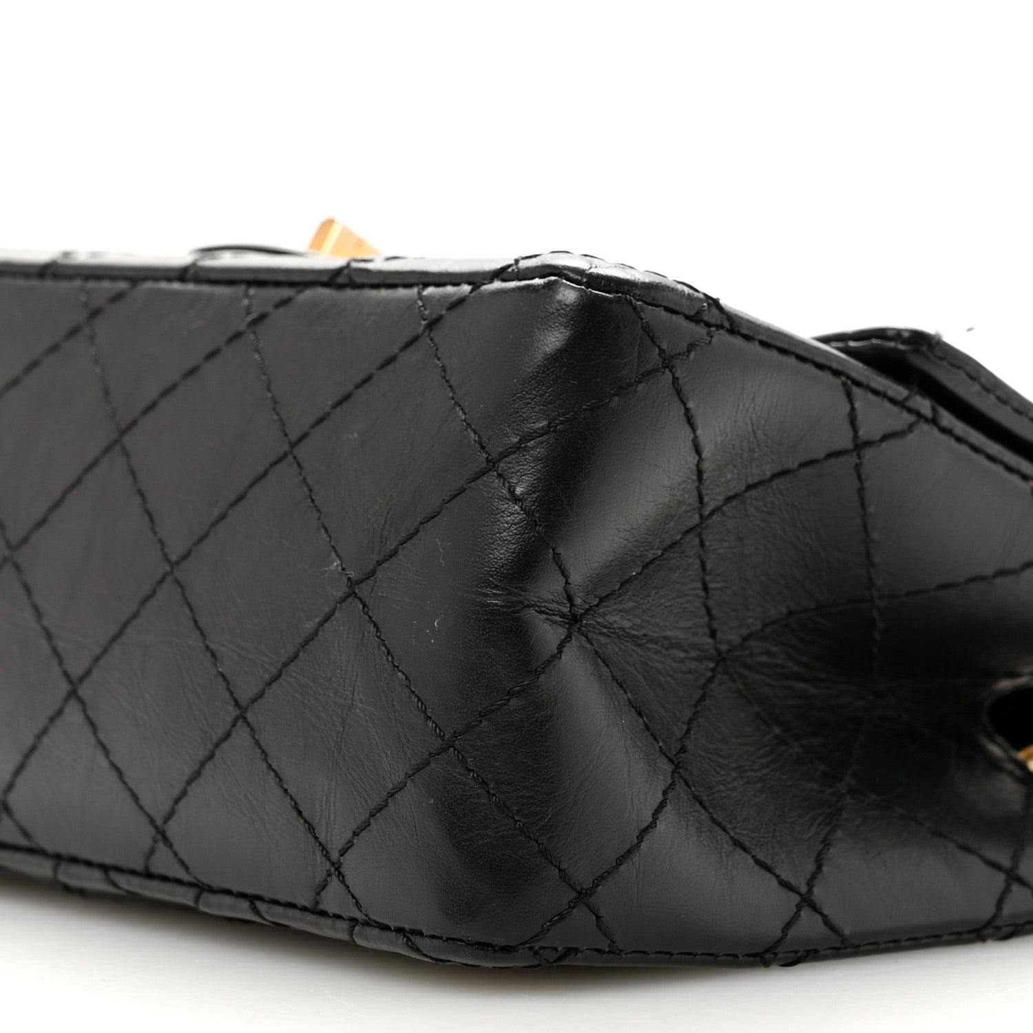 Chanel Aged Calfskin Quilted 2.55 Reissue Mini Flap Black 10 of 12