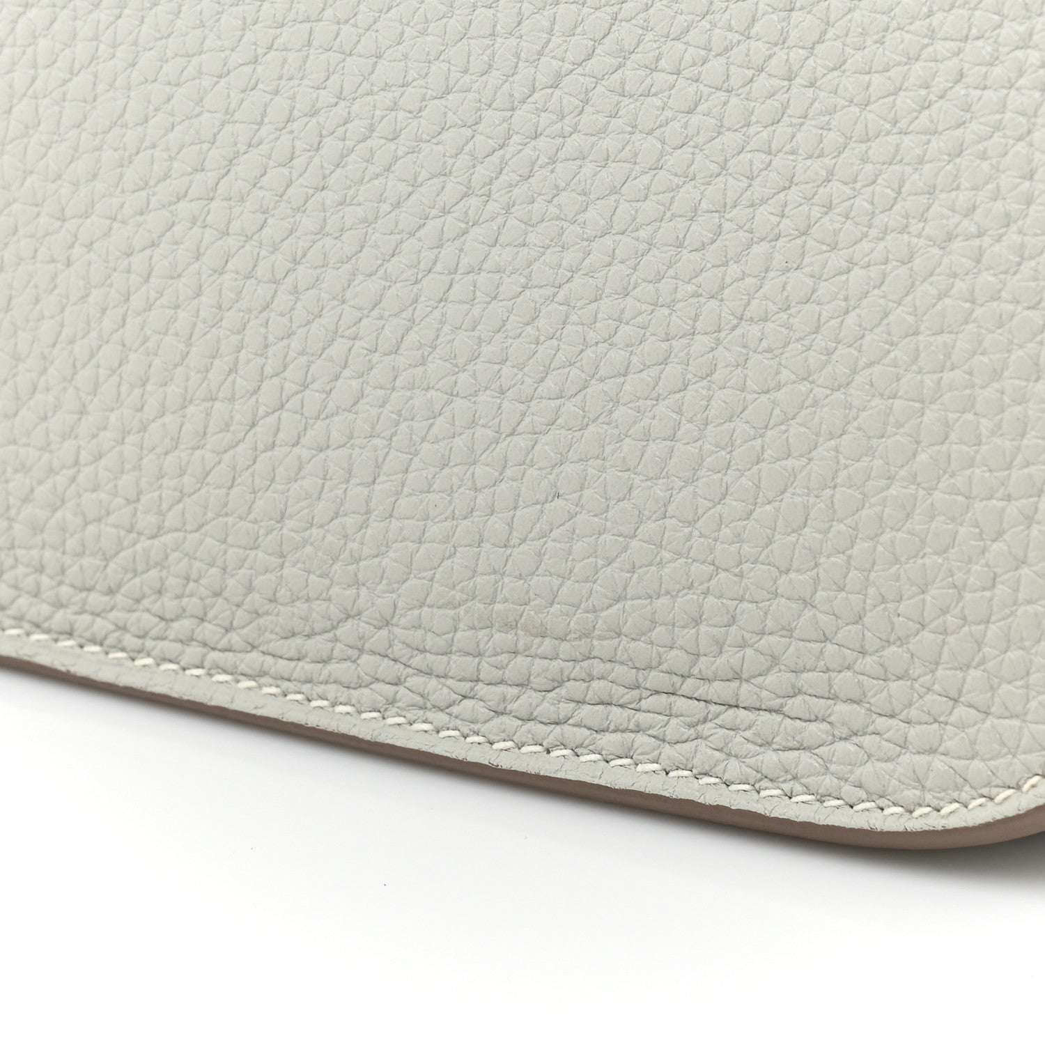 Hermes Taurillon Clemence Halzan 31 GM Gris Perle Beton 11 of 11