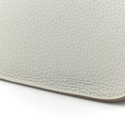 Hermes Taurillon Clemence Halzan 31 GM Gris Perle Beton 11 of 11