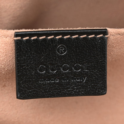 Gucci Monogram Matelasse Diagonal Small GG Marmont Chain Shoulder Bag Beige Black 6 of 13