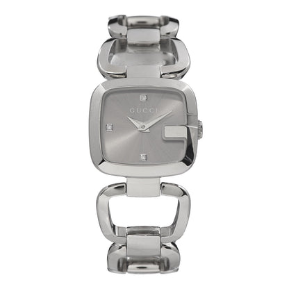 Gucci Stainless Steel Diamond 24mm G-Gucci Square Quartz Watch 1 of 6