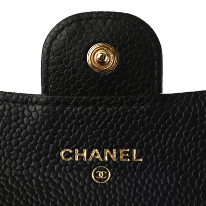 Chanel Caviar Quilted Flap Card Holder Wallet Black 6 of 7