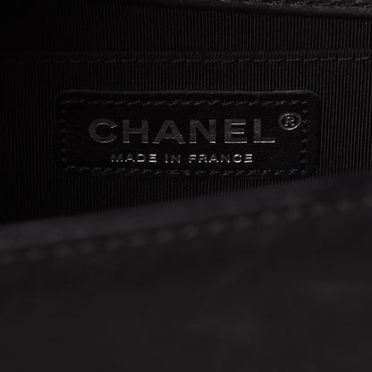 Chanel Calfskin Quilted Metal Embellished Paris Dallas Medium Boy Flap Black 7 of 11