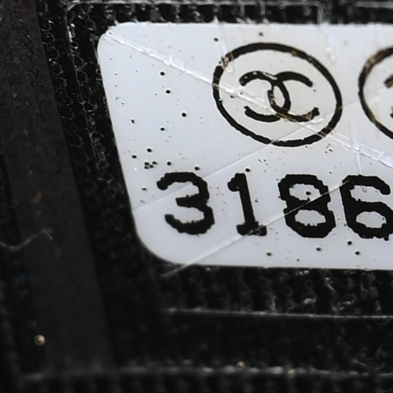 Caviar Quilted Card Holder Black