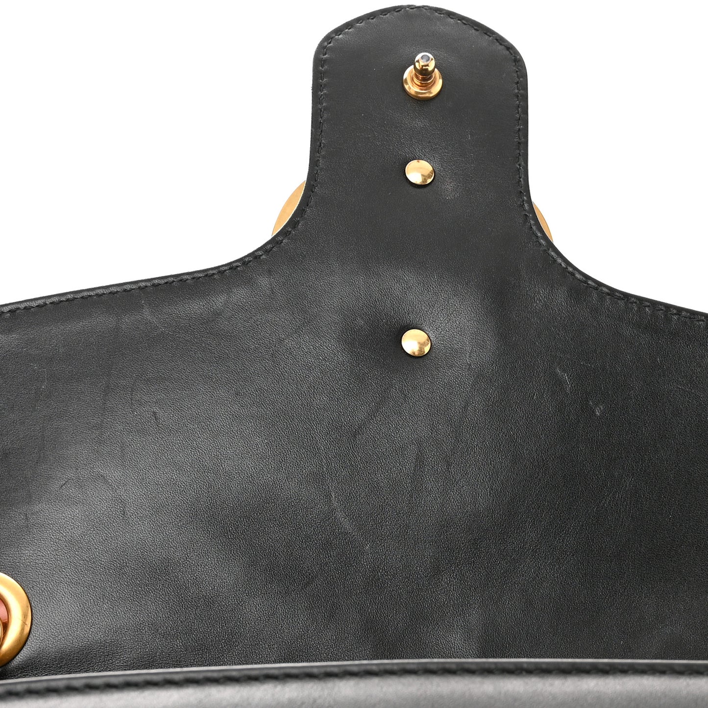 Calfskin Matelasse Medium GG Marmont Shoulder Bag Black