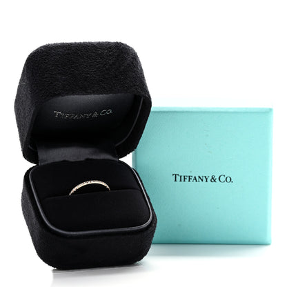 Tiffany 18K Rose Gold Diamond Metro Band Ring 49 5 5 of 5
