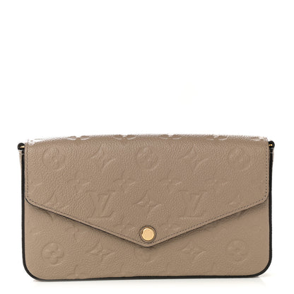Louis Vuitton Empreinte Pochette Felicie Chain Wallet Tourterelle 1 of 6