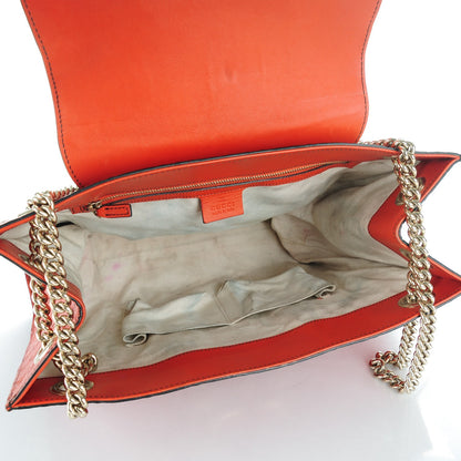 Gucci Guccissima Large Emily Chain Shoulder Bag Sun Orange 5 of 9