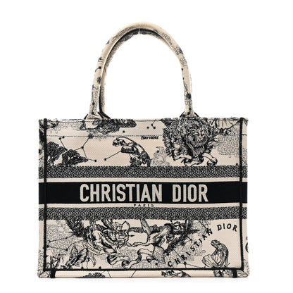 Christian Dior Canvas Zodiac Toile De Jouy Embroidered Medium Book Tote Latte 1 of 13