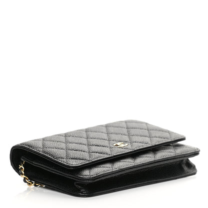 Chanel Caviar Quilted Wallet On Chain WOC Black 4 of 13