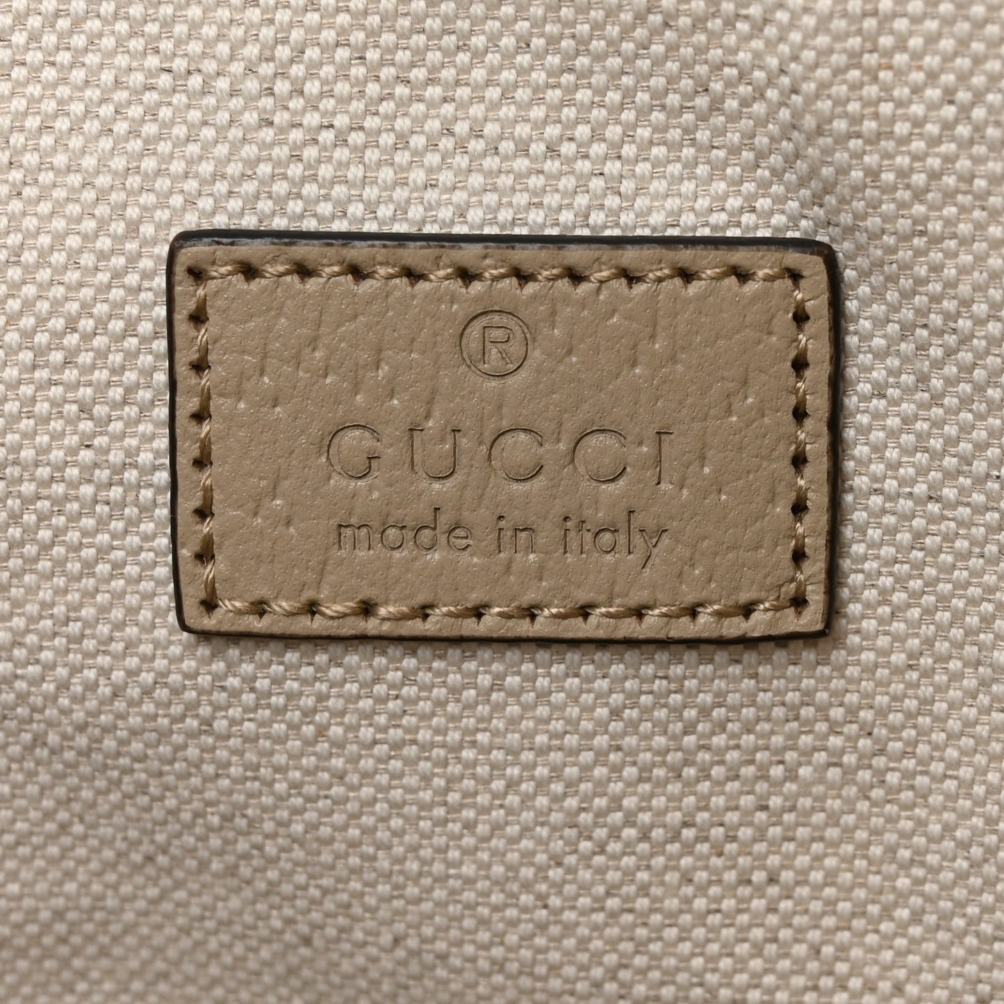GG Supreme Monogram Textured Dollar Calfskin Small Ophidia Shoulder Tote Bag Beige Mystic White Oatmeal