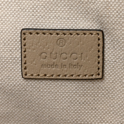 Gucci GG Supreme Monogram Textured Dollar Calfskin Small Ophidia Shoulder Tote Bag Beige Mystic White Oatmeal 6 of 10