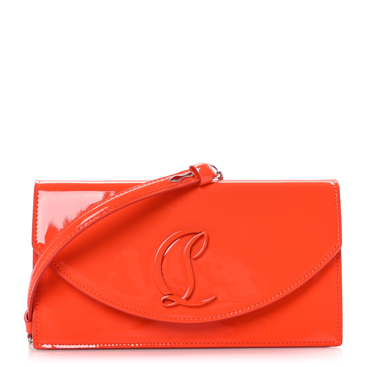 Christian Louboutin Patent Calfskin Loubi54 Crossbody Clutch Vitamine 1 of 10