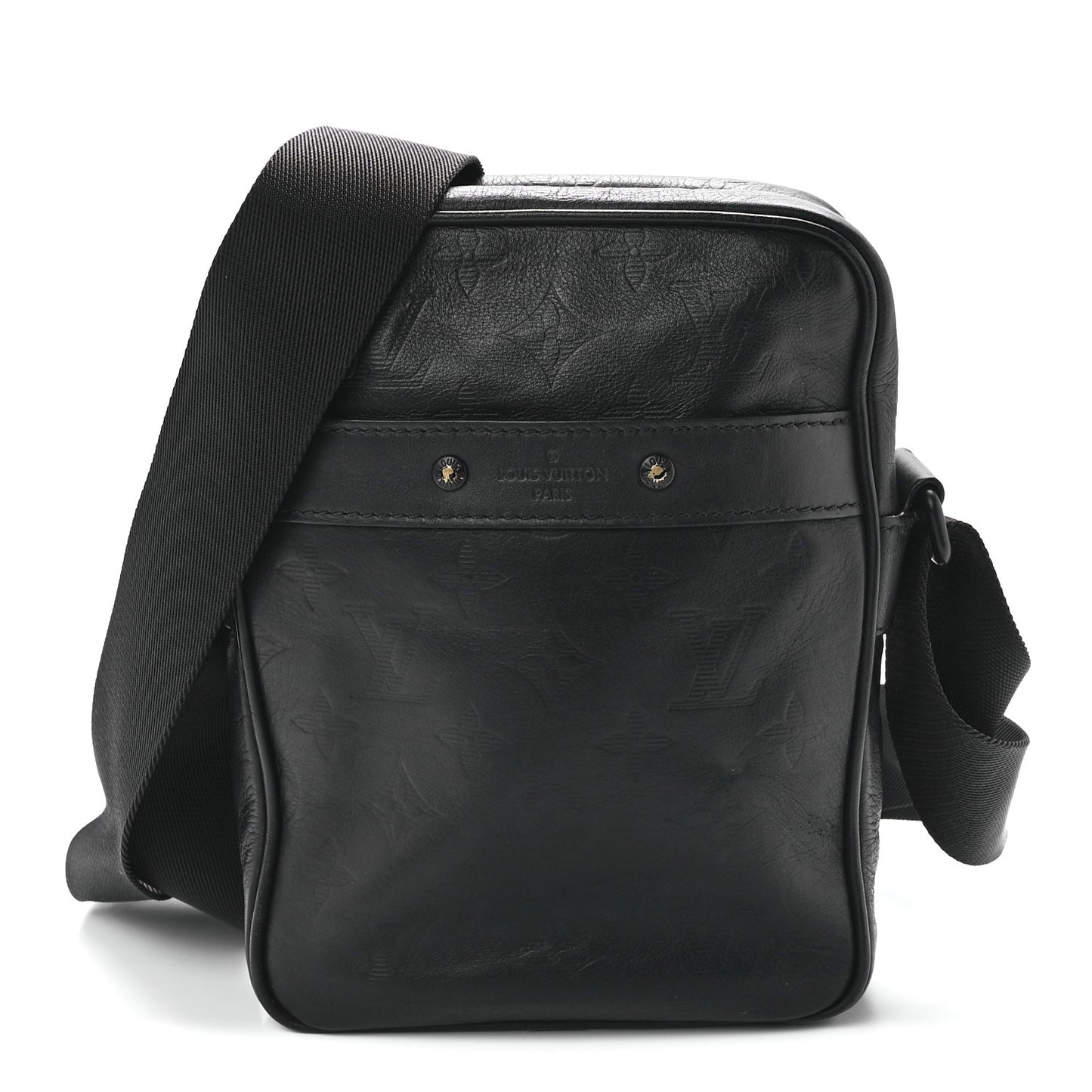 Calfskin Monogram Shadow Danube PM Black
