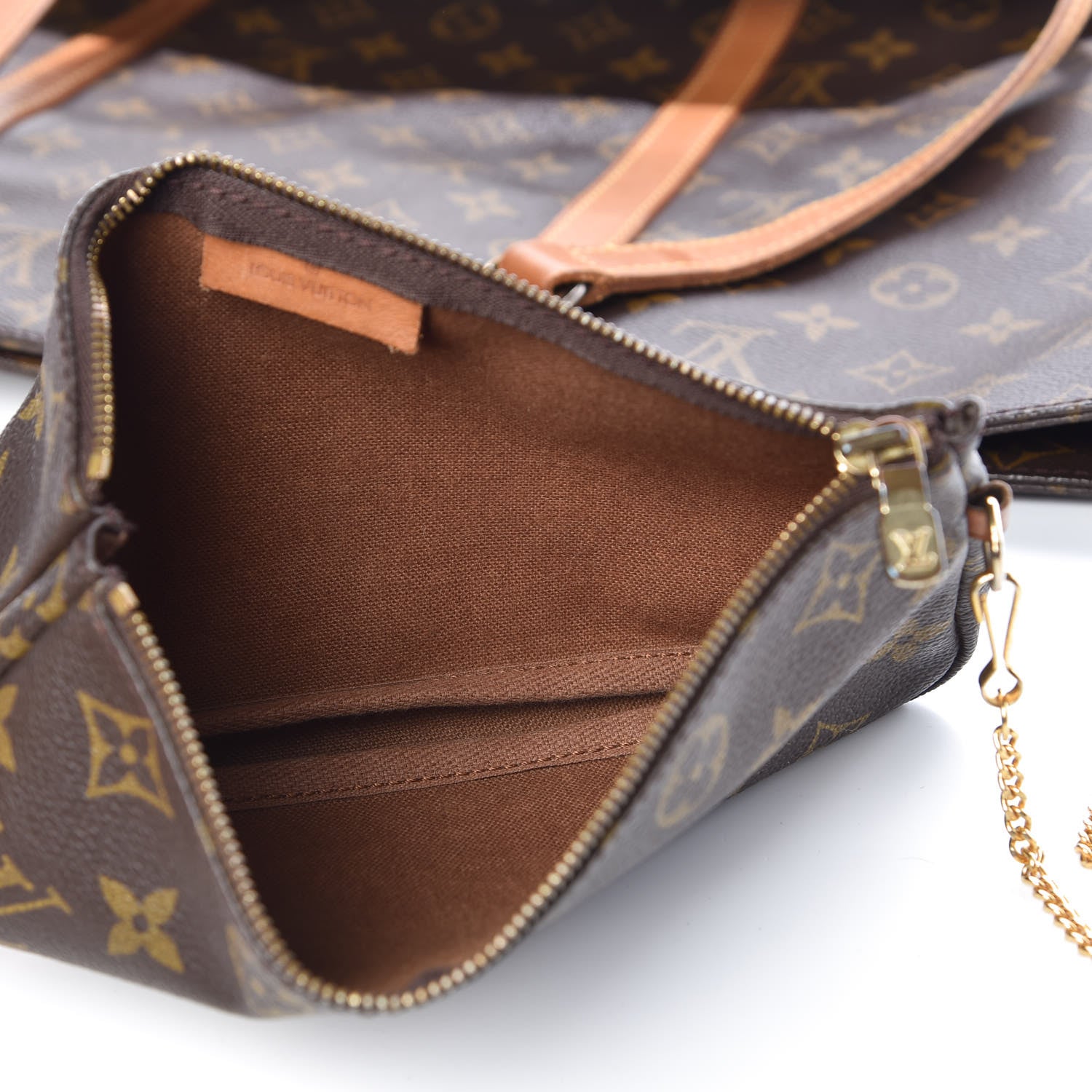 Louis Vuitton Monogram Sac Shopping Tote 6 of 15