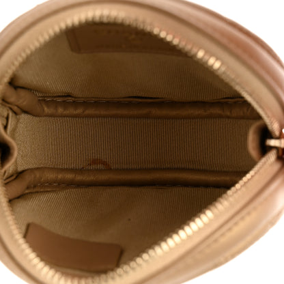 Chanel Metallic Lambskin Quilted Zip Around Classic Coin Purse Gold 4 of 9