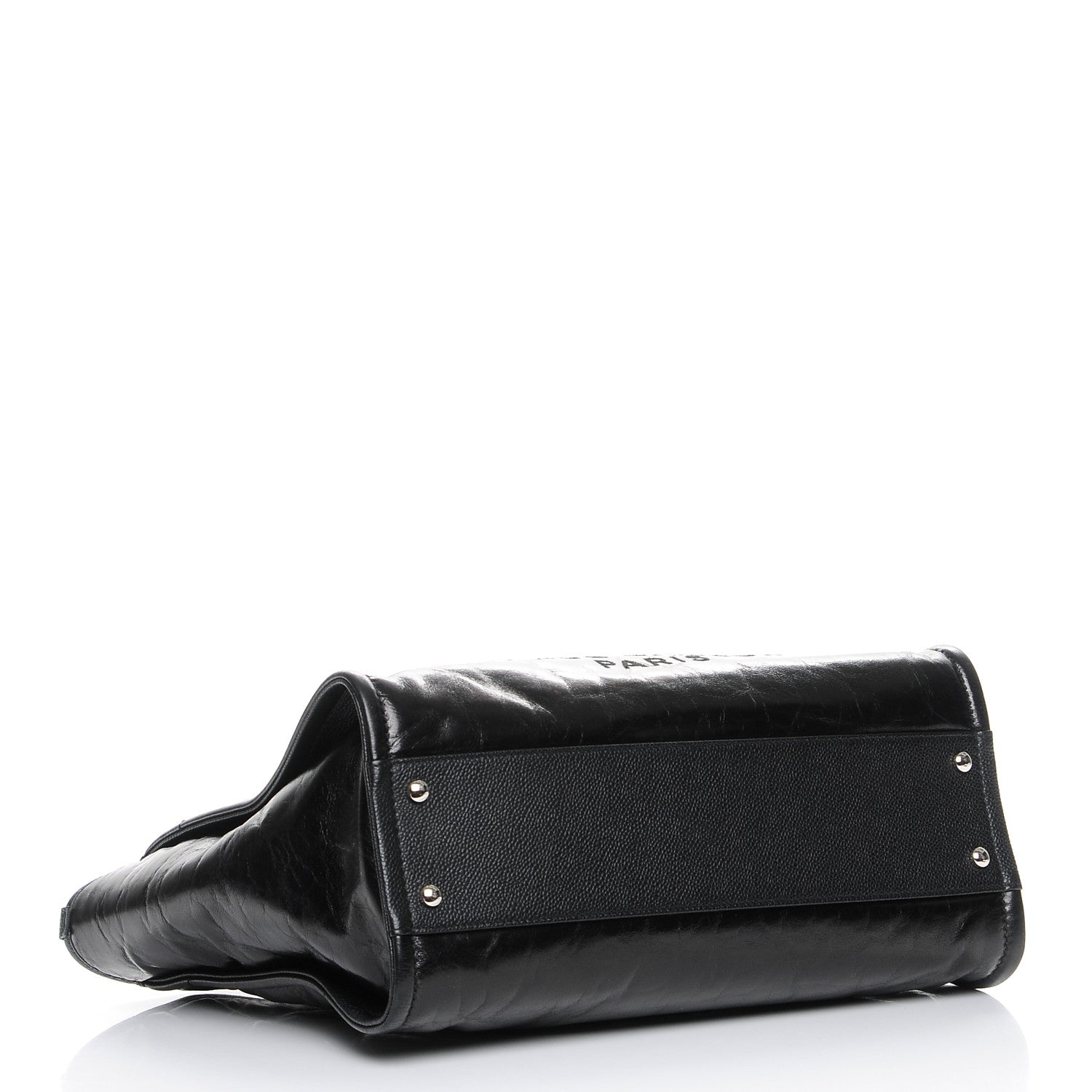 Chanel Glazed Calfskin Small Deauville Tote Black 4 of 8