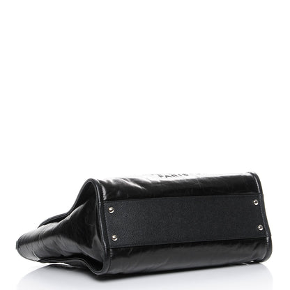 Chanel Glazed Calfskin Small Deauville Tote Black 4 of 8