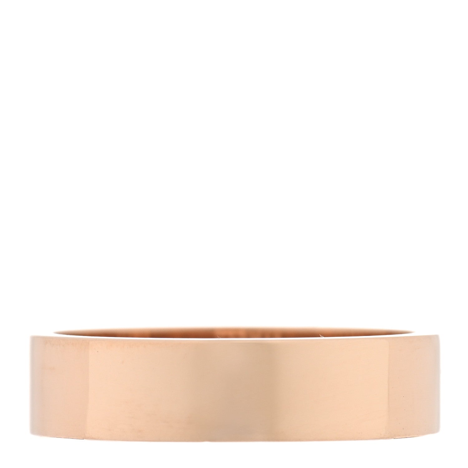 Hermes 18K Rose Gold Diamond PM Kelly Ring 54 7 3 of 5