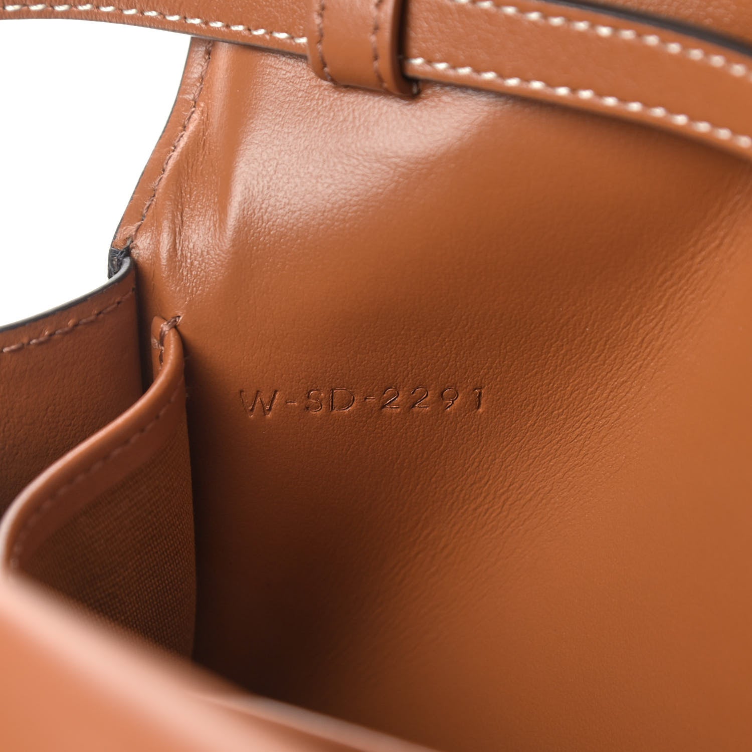 Celine Triomphe Canvas Lambskin Wallet On Strap Tan 9 of 11