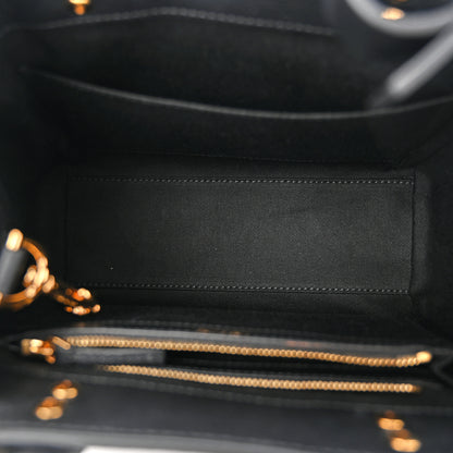 Versace Grained Calfskin Small La Medusa Tote Bag Black 5 of 9