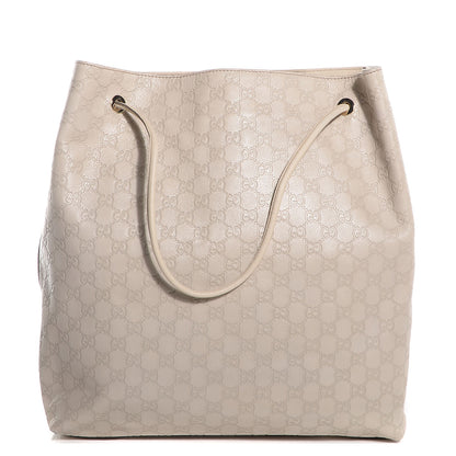 Gucci Guccissima Large Gifford Shopping Tote Off White 1 of 7