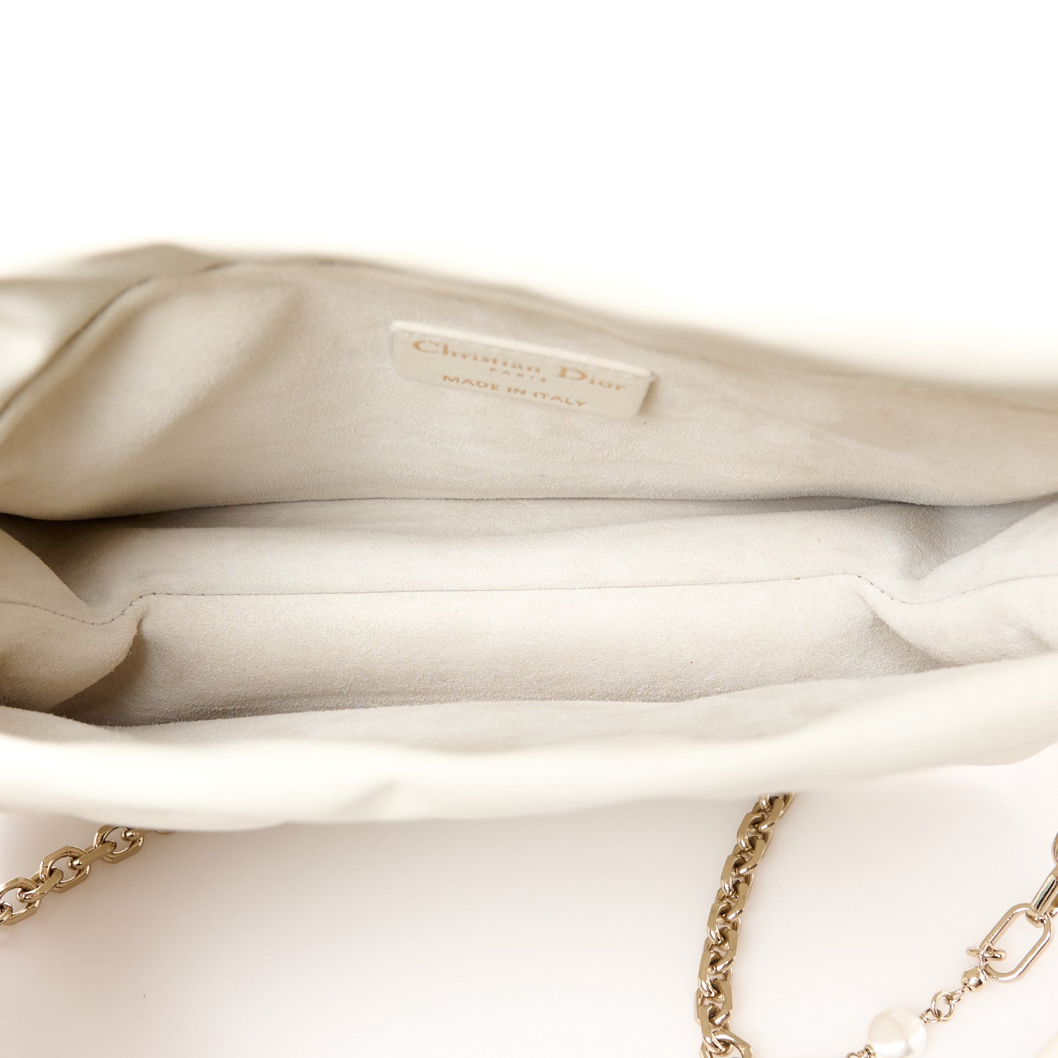 Christian Dior Lambskin Cannage Milly Mini Drawstring Bag Latte 5 of 11