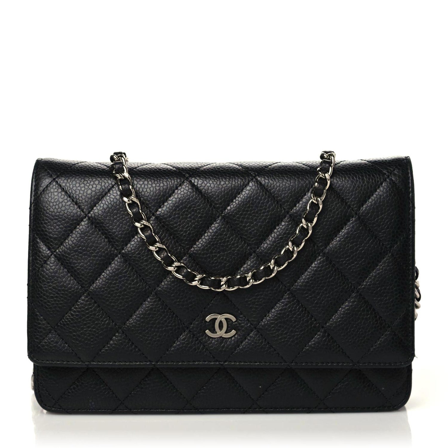 Chanel Caviar Quilted Wallet On Chain WOC Black 1 of 12