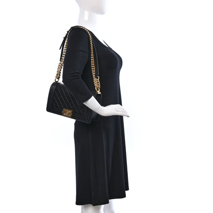Chanel Caviar Quilted Medium Boy Flap Black 2 of 9