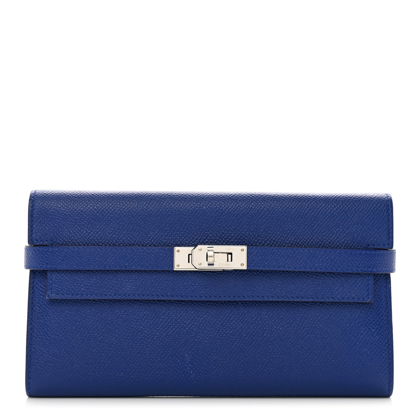 Epsom Kelly Longue Wallet Bleu Electrique
